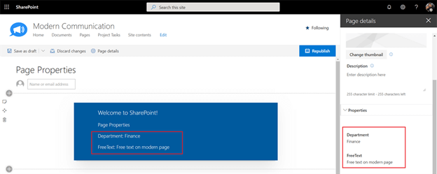 Read Modern SharePoint Page Metadata In SPFx WebPart Using PnP